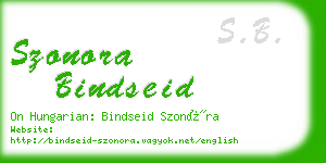 szonora bindseid business card